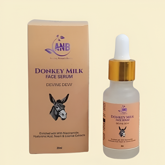 ANB Donkey Milk Face Serum – Hydrates Skin and Strengthens Skin Barrier, Improves Skin Texture & Tone, Reduces Fine Lines and Wrinkles, Reduces Dark Spots And Hyperpigmentation , Reduces Redness and Inflammation ,Safe and Gentle