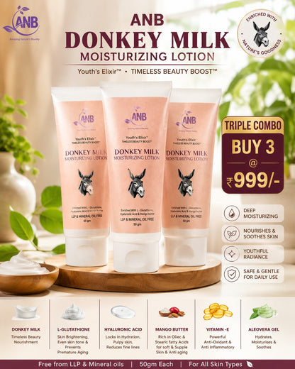 Donkey Milk Triple Lotion Combo
