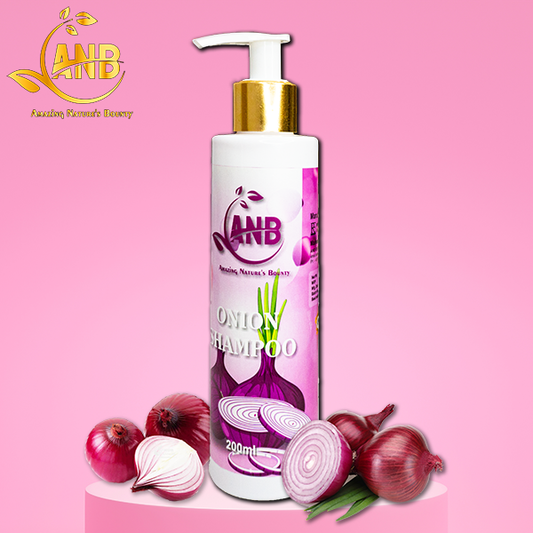 ANB Premium Onion Shampoo is rich in Anti oxidant, with Anti microbial properties treat dandruff