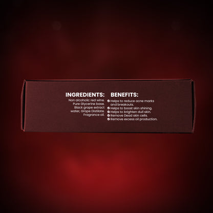 ANB Luxury Red wine soap – Reduce skin acne, reduce premature aging, combats skin damages, maintains even skin tone and makes skin glow and shine.