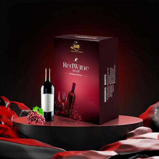 ANB Luxury Red wine soap – Reduce skin acne, reduce premature aging, combats skin damages, maintains even skin tone and makes skin glow and shine.