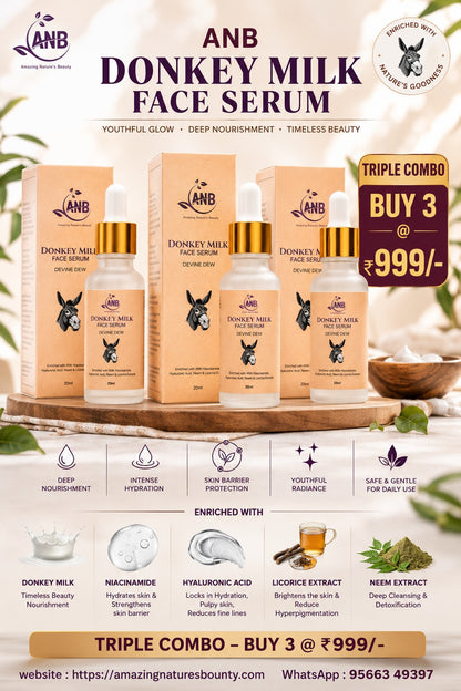 Donkey Milk Triple Face Serum Combo